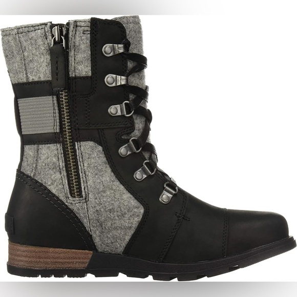 Sorel Black and Grey Major Carly Snow Boot - Picture 6 of 14